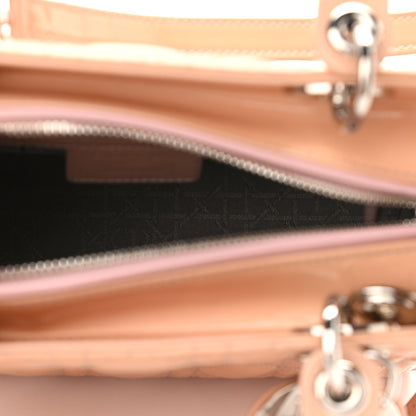 Christian Dior Patent Cannage Medium Lady Dior Light Pink 5 of 12