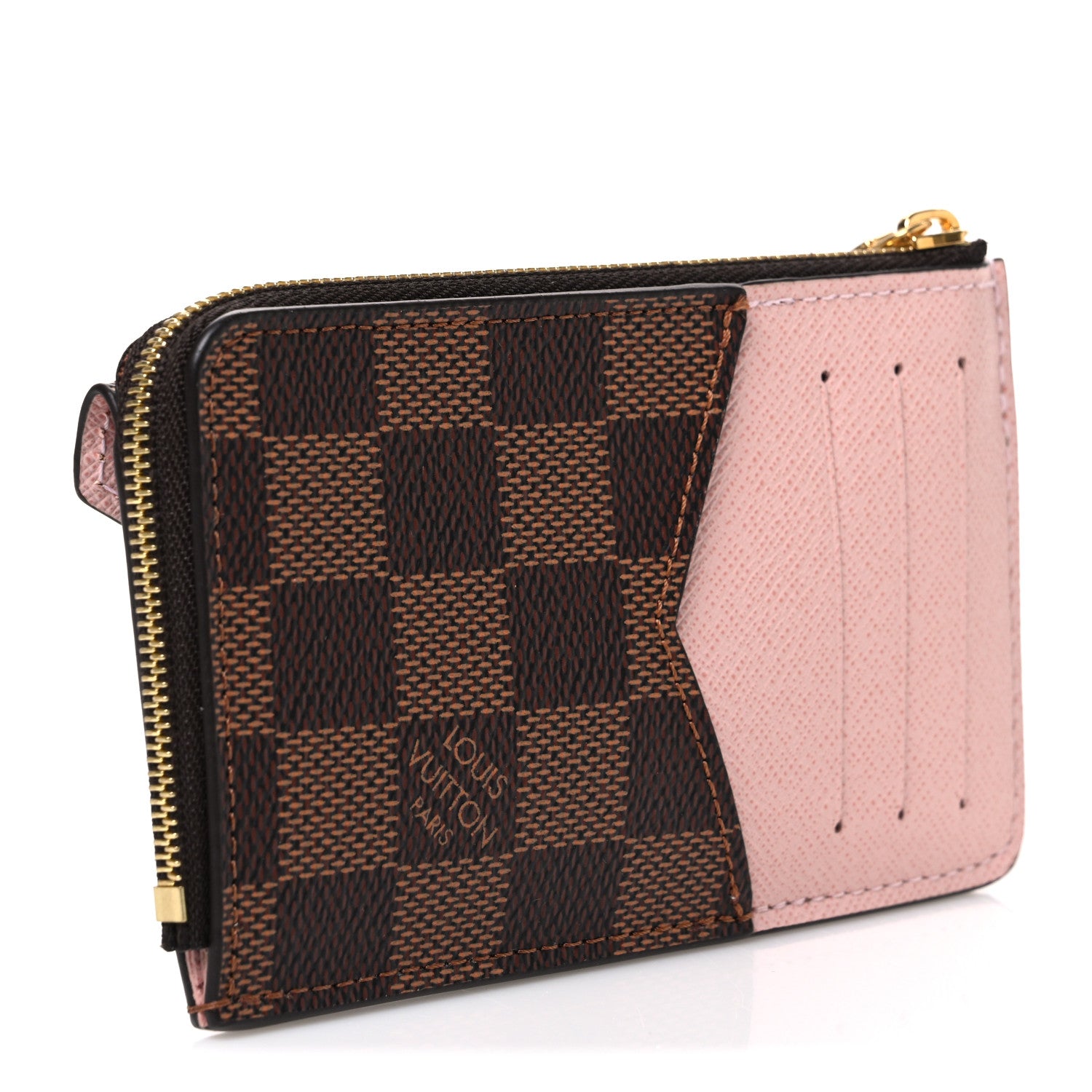 Louis Vuitton Damier Ebene Recto Verso Card Holder Rose Ballerine 3 of 6