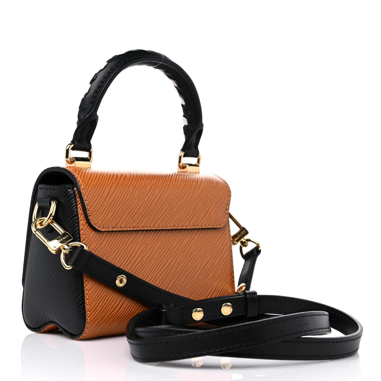 Epi Crafty Twist Shoulder Bag Mini Caramel