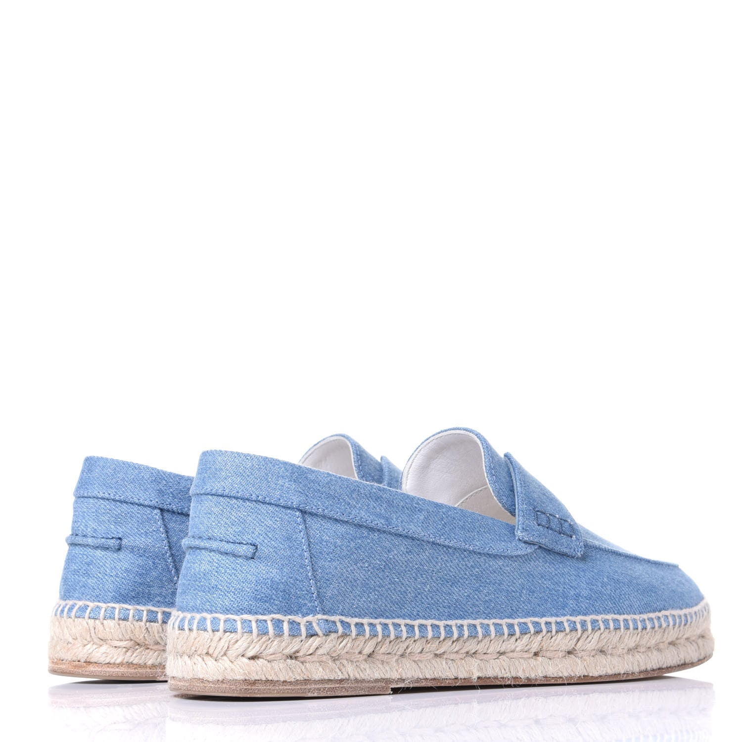 Hermes Denim Womens Trip Espadrilles 39 Bleu Clair 4 of 11