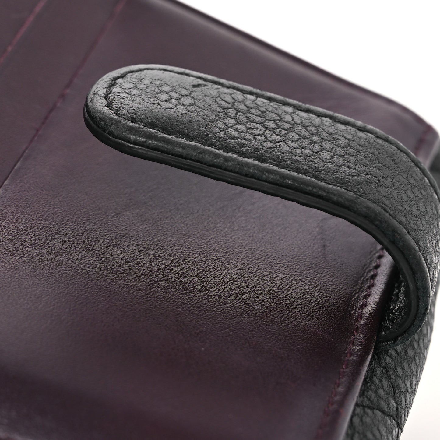 Caviar Quilted Compact French Flap Wallet Black