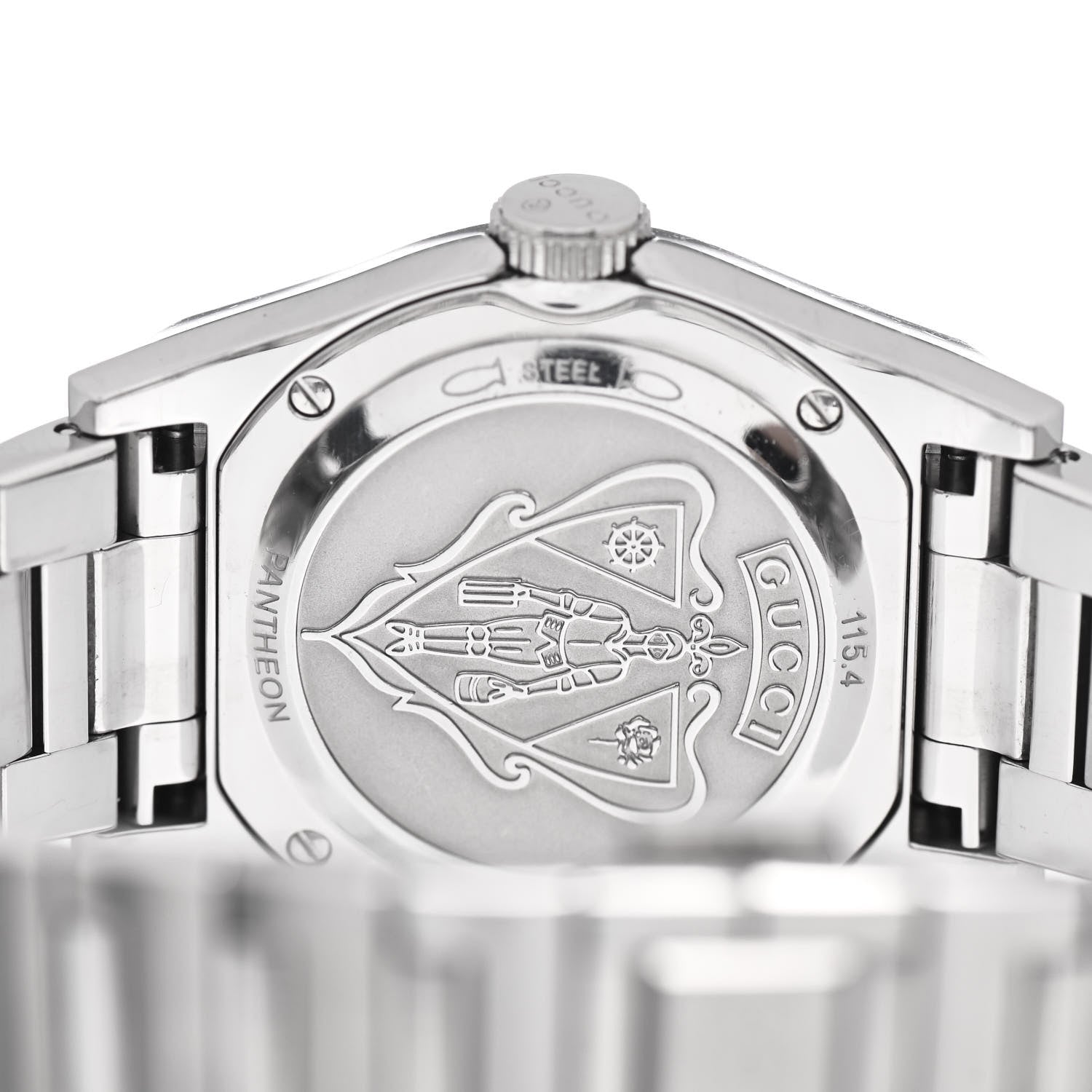 Gucci Stainless Steel Diamond Mother of Pearl 36mm Pantheon Quartz Watch 4 of 5