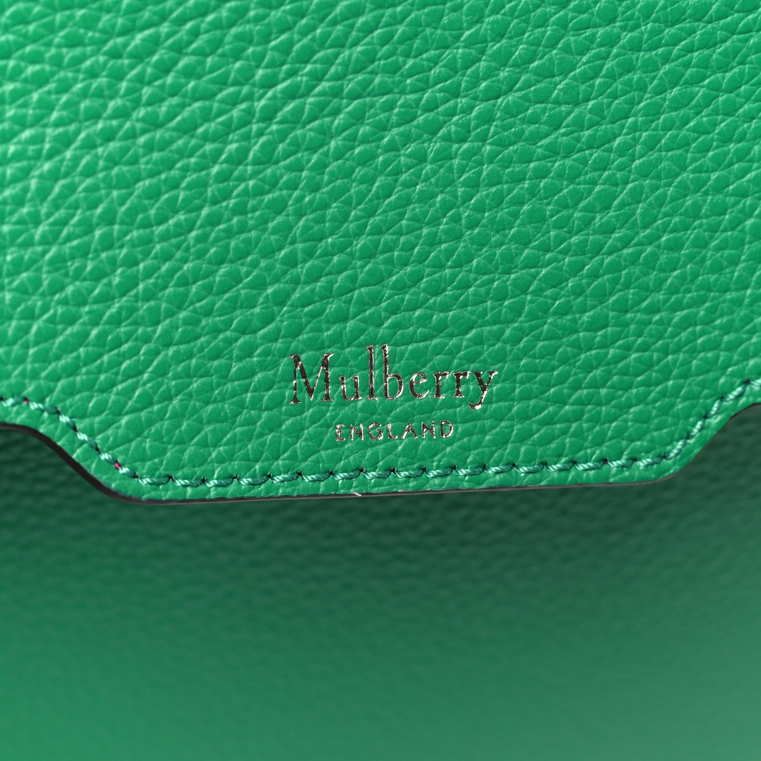 Mulberry Small Classic Grain Bayswater Tote Lawn Green 7 of 9