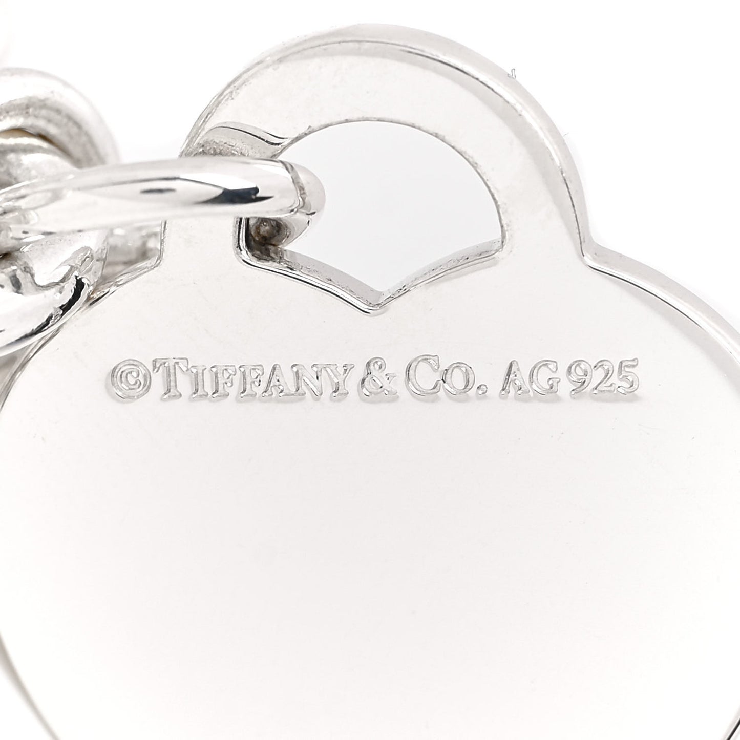 Sterling Silver Heart Tag Charm Bracelet