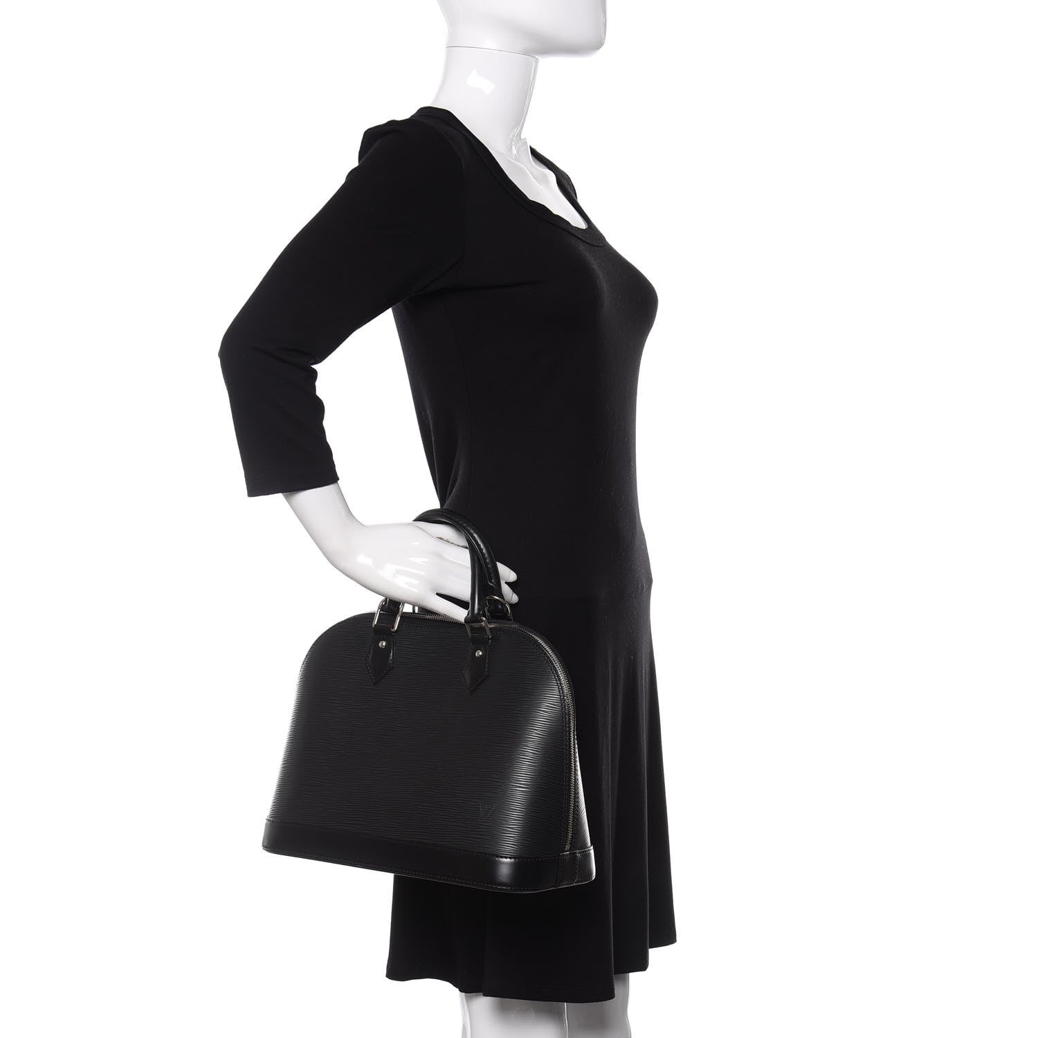 Louis Vuitton Epi Alma PM Black 2 of 9