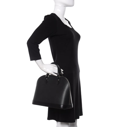 Louis Vuitton Epi Alma PM Black 2 of 9