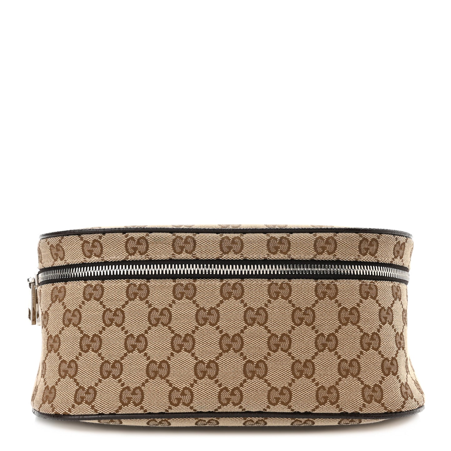 Monogram Dollar Calfskin Waist Pouch Beige Ebony Testa di Moro Marrone Scuro