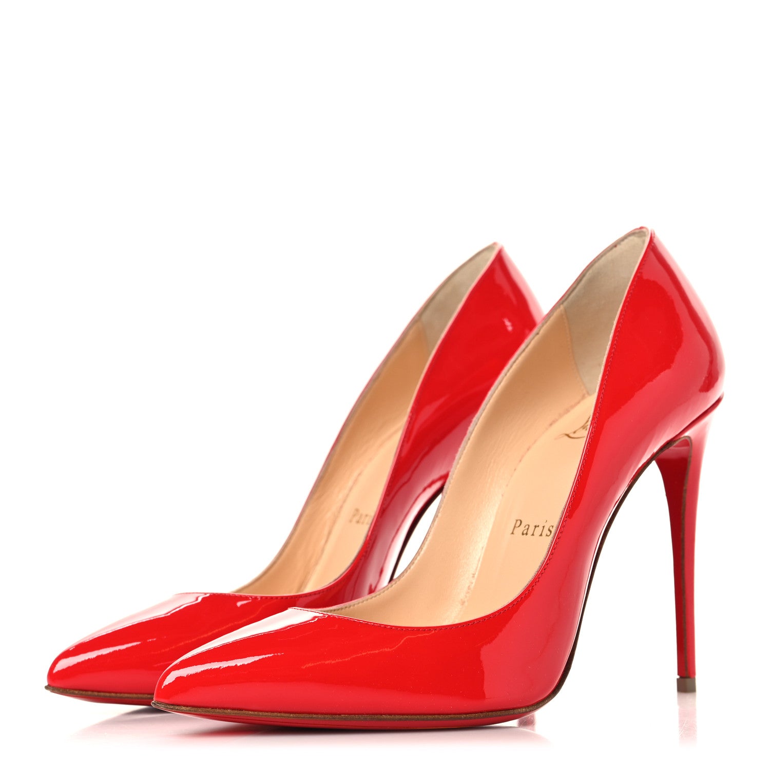 Christian Louboutin Patent Pigalle Follies 100 Pumps 37 Pavot 4 of 9