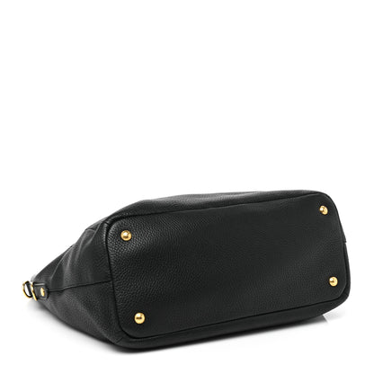 Prada Vitello Daino Tote Black 4 of 11