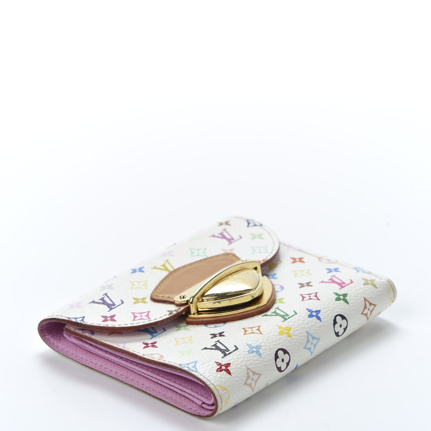 Monogram Multicolor Joey Wallet White Litchi