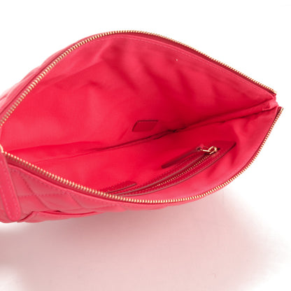 Chanel Lambskin Quilted Medium Pouch Fuchsia 5 of 7