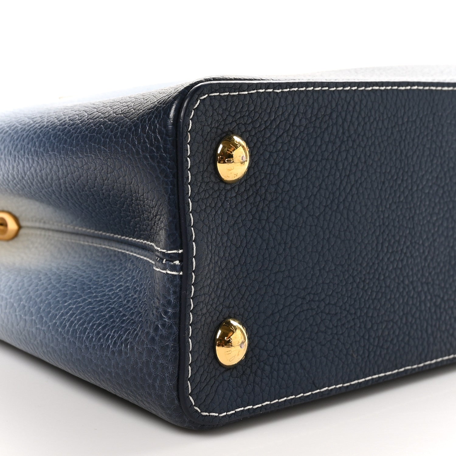 Louis Vuitton Taurillon Gradient Capucines PM Denim Blue 8 of 11