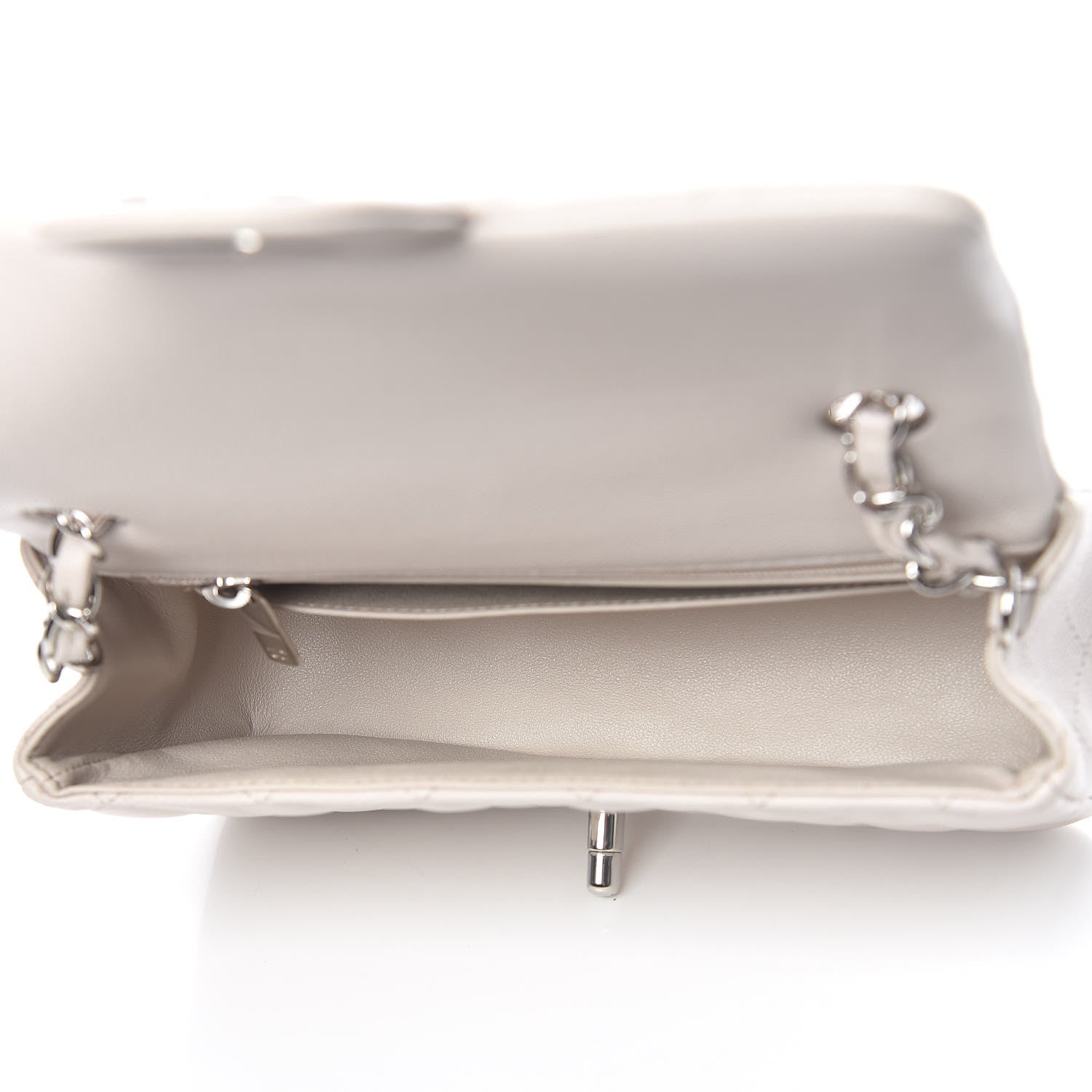Chanel Caviar Quilted Mini Rectangular Flap Ivory 5 of 11