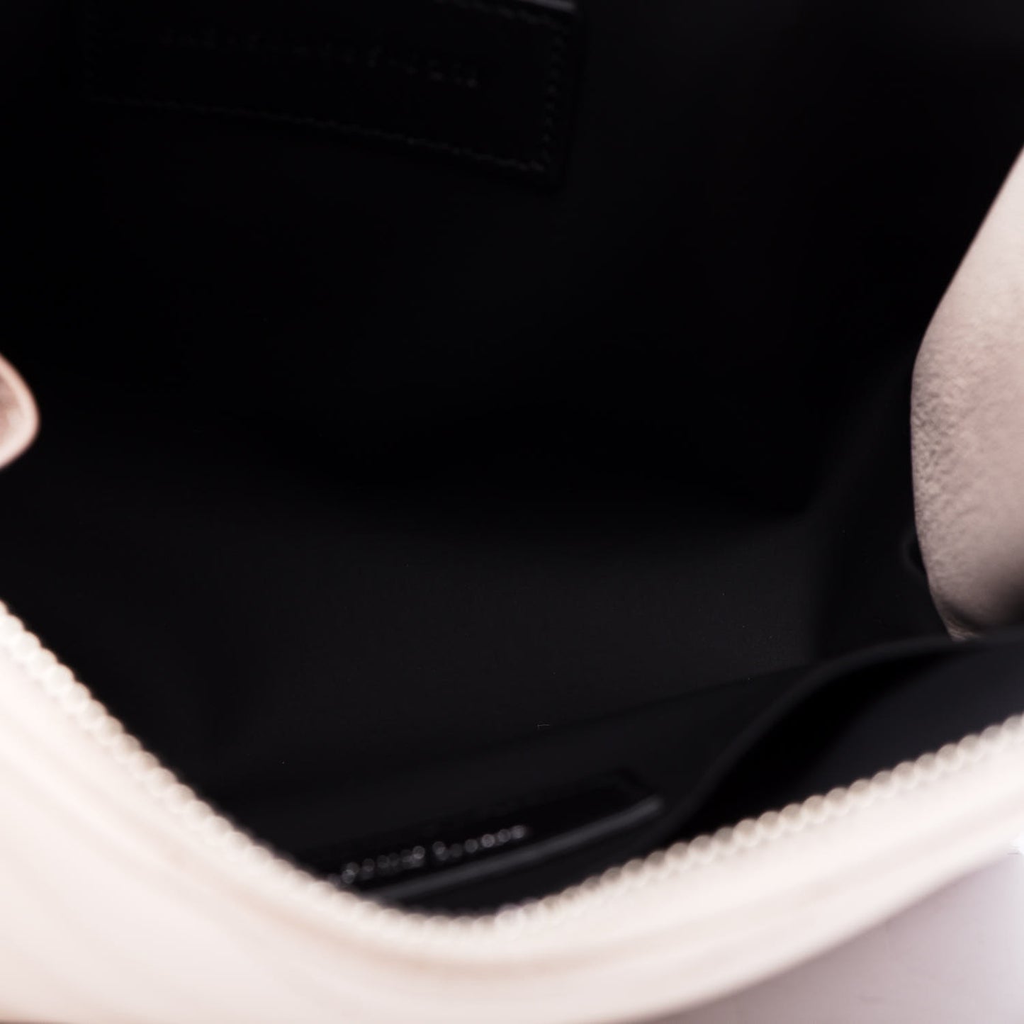 Lambskin Matelasse Cosmetic Case Ivory