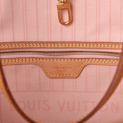 Louis Vuitton Damier Azur Neo Neverfull MM Rose Ballerine 7 of 10