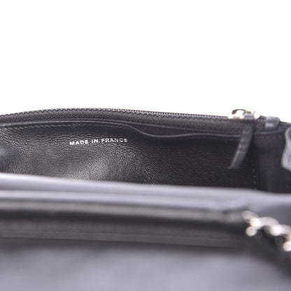 Chanel Patent Quilted Wallet On Chain WOC Black 7 of 12