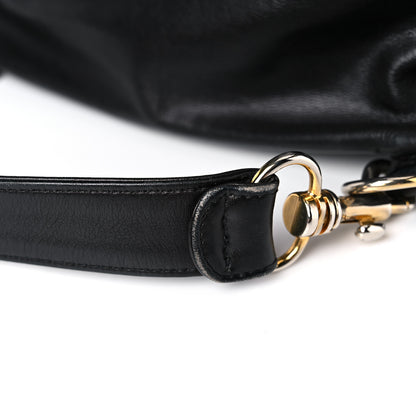 Chanel Lambskin Drawstring Sling Backpack Black 25 of 27