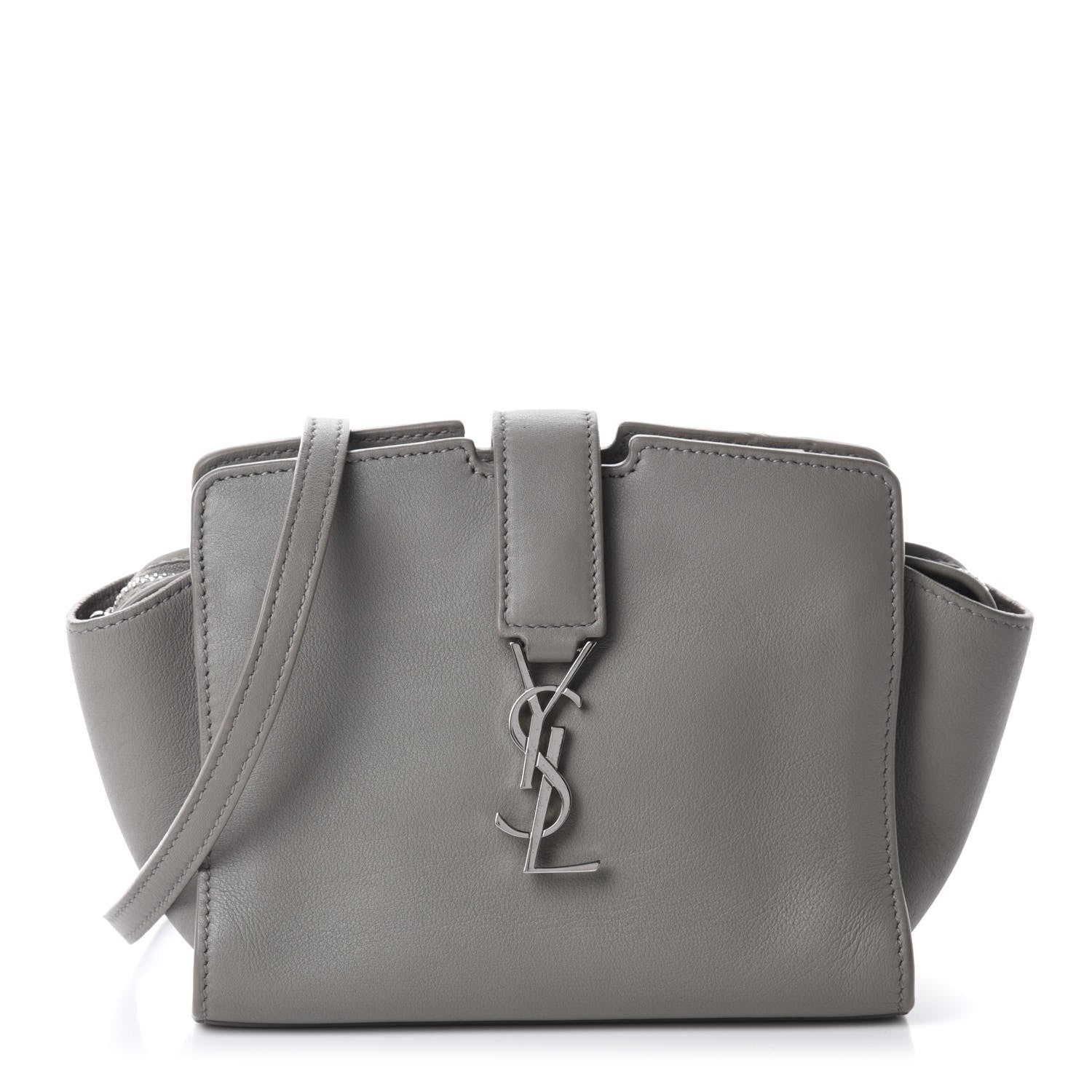 Saint Laurent Calfskin Monogram Toy Cabas Oyster Grey 1 of 11