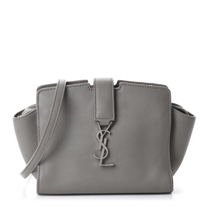 Saint Laurent Calfskin Monogram Toy Cabas Oyster Grey 1 of 11