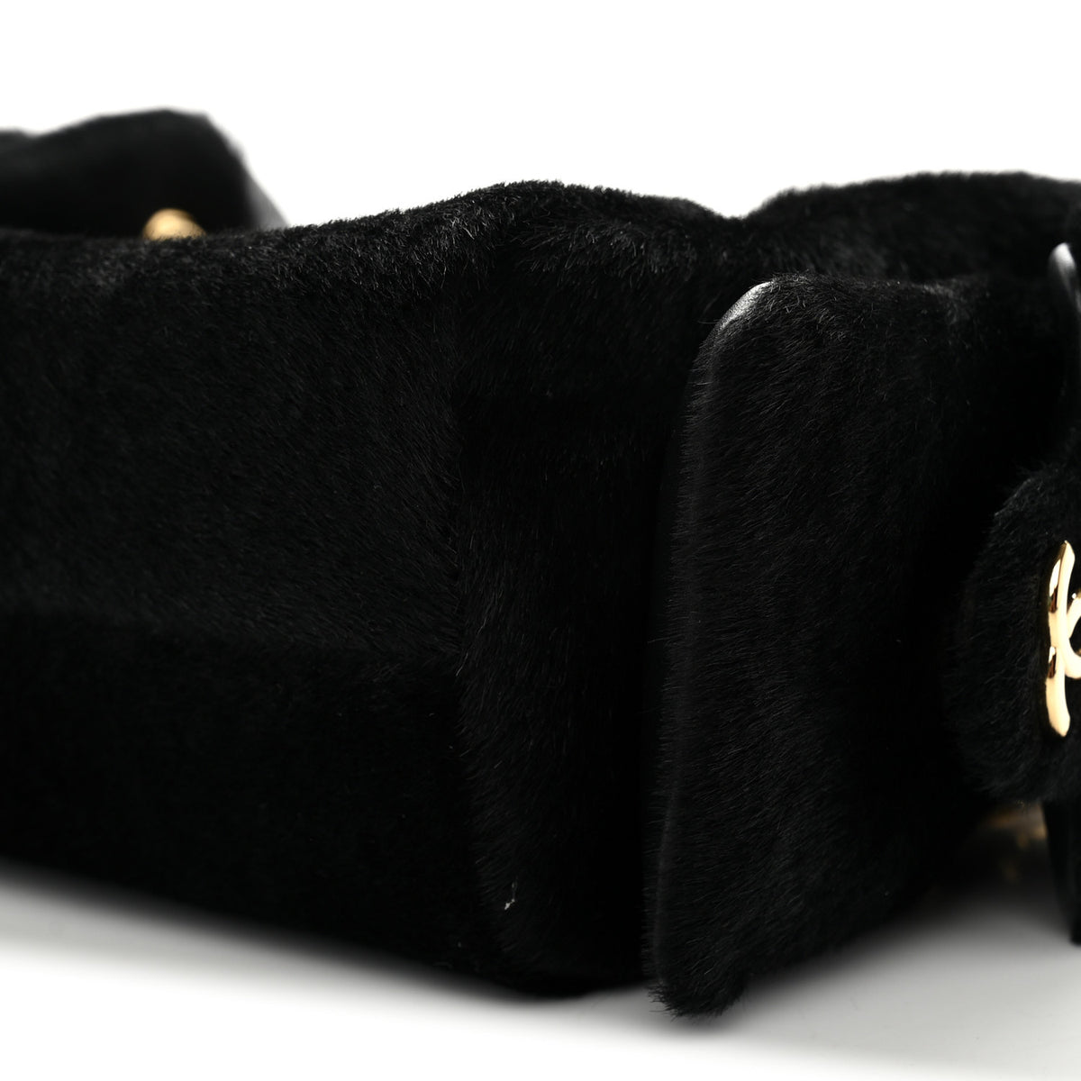 Chanel Pony Hair Mini Chanel 25 Handbag Black 10 of 11