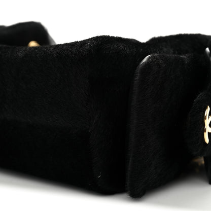 Chanel Pony Hair Mini Chanel 25 Handbag Black 10 of 11
