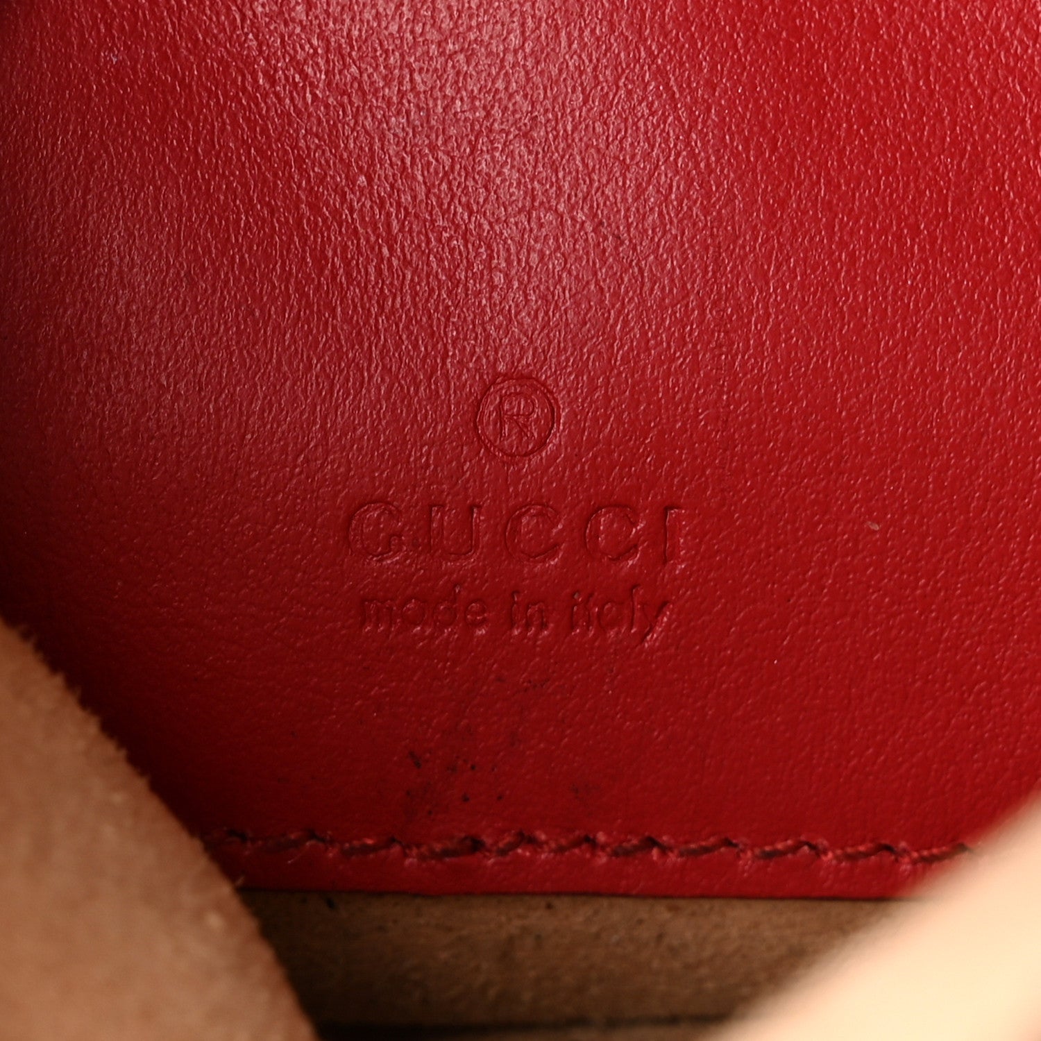 Gucci Calfskin Matelasse Mini GG Marmont Crossbody Bag Hibiscus Red Hibiscus Red 6 of 13