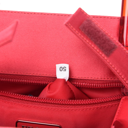 Prada Raso Plexiglass Shoulder Bag Vermiglio 9 of 9