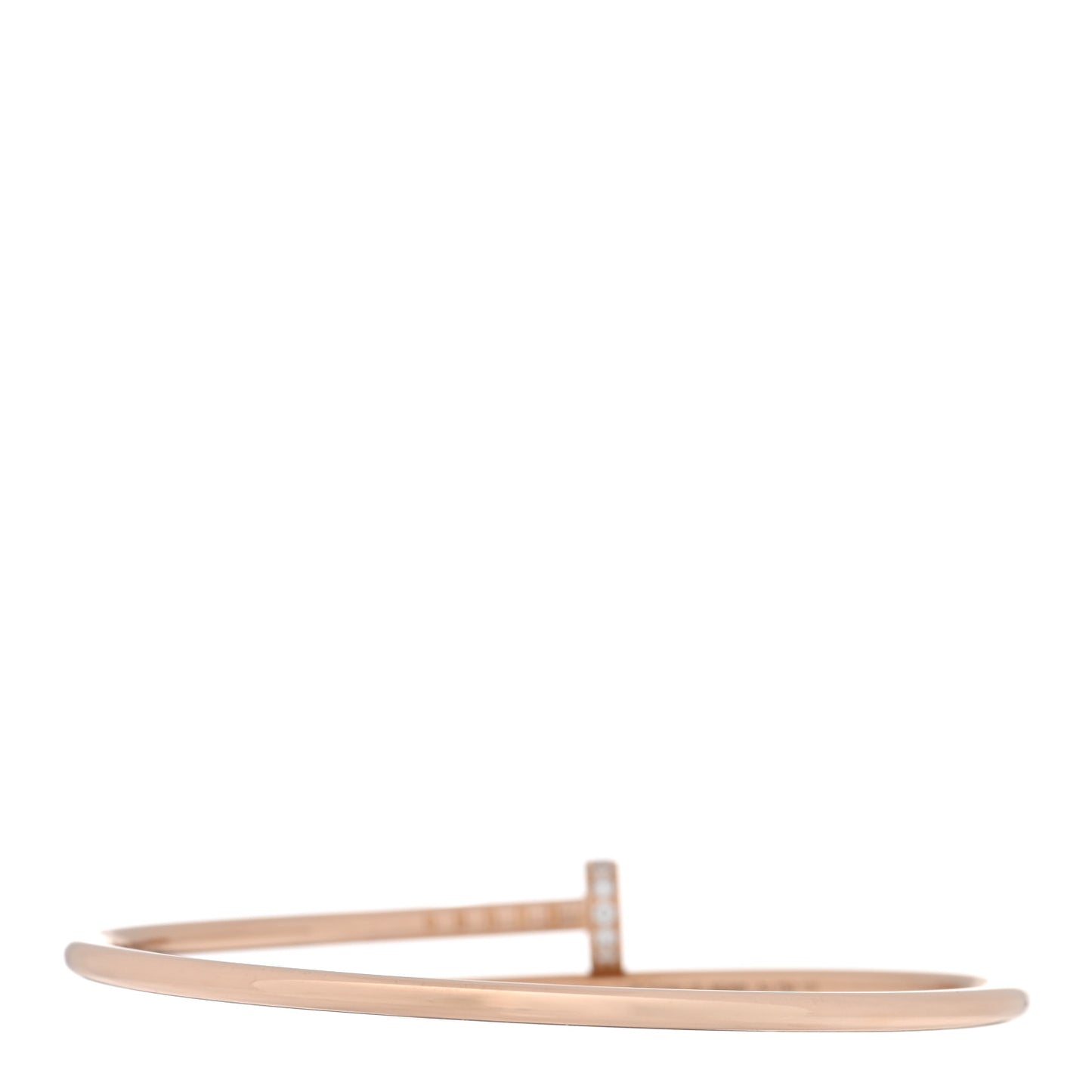 18K Pink Gold Diamond Small Juste Un Clou Bracelet 16
