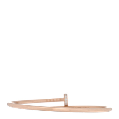 Cartier 18K Pink Gold Diamond Small Juste Un Clou Bracelet 16 2 of 5