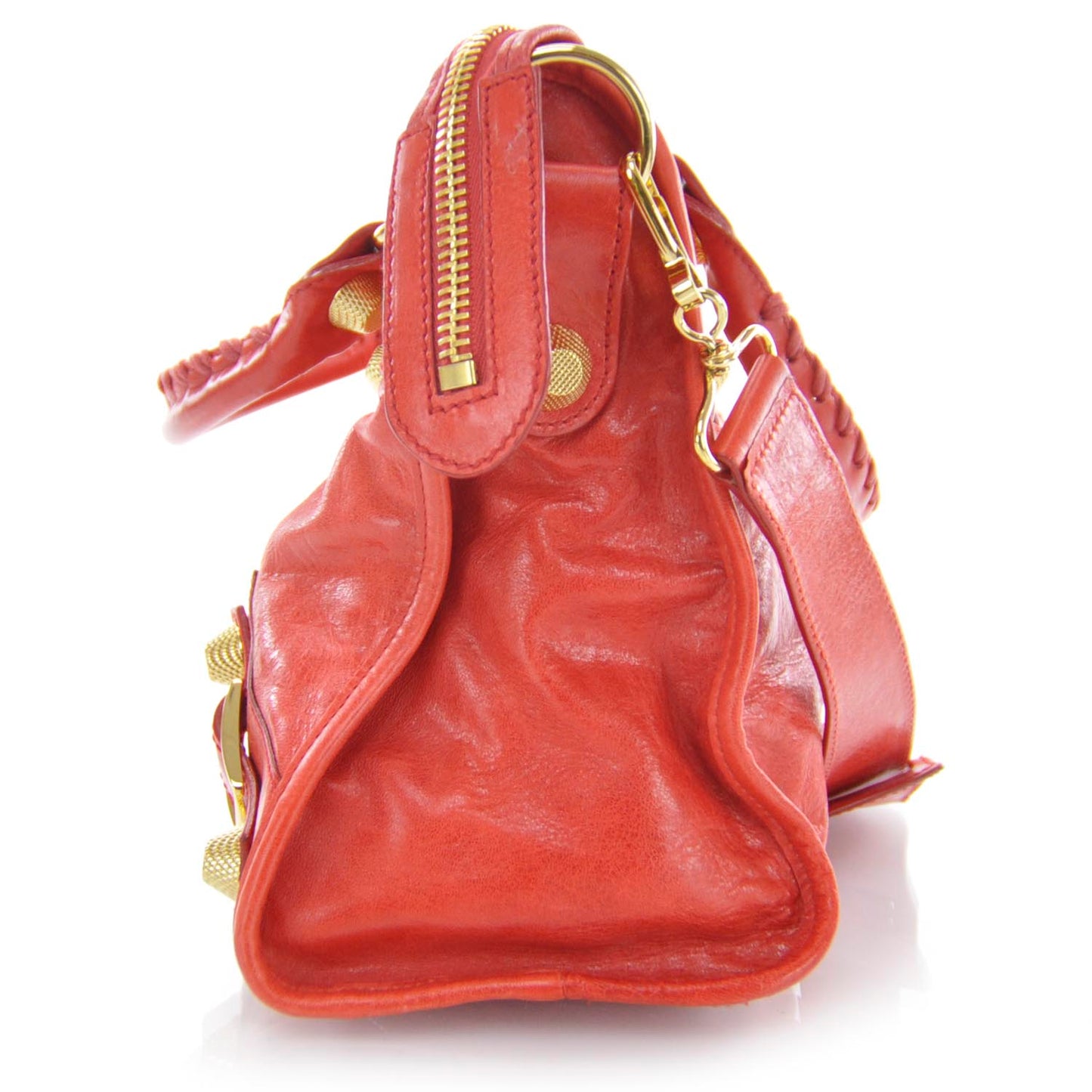 Agneau Giant 21 Gold Hardware CIty Vermillion