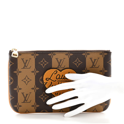 Louis Vuitton X NIGO Reverse Monogram Stripes Trio Pouch 2 of 10