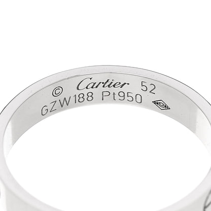 Cartier Platinum 3.5mm LOVE Wedding Band Ring 52 6 4 of 4
