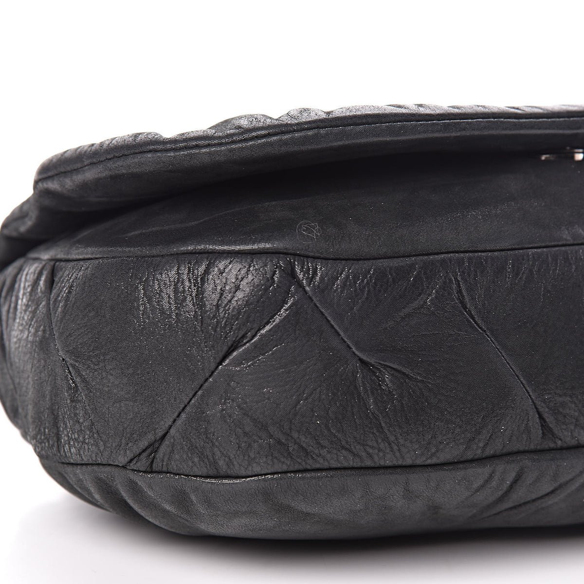 Chanel Iridescent Calfskin Glint Flap Black 9 of 11
