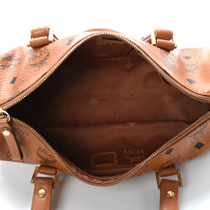 MCM Visetos Essential Barrel Bag Cognac 4 of 6