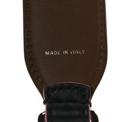 Fendi Vitello Dolce Plexiglass Bi-Color Studded Strap You Black Brownie Multicolor 5 of 5