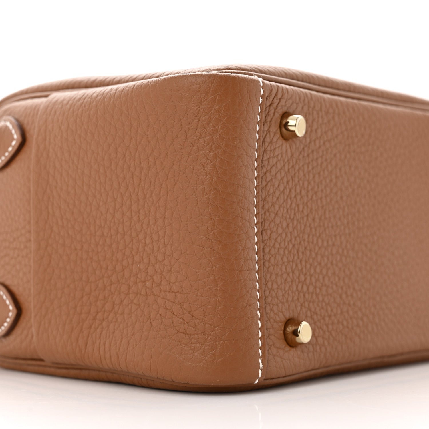 Hermes Taurillon Clemence Mini Lindy 20 Gold 9 of 11