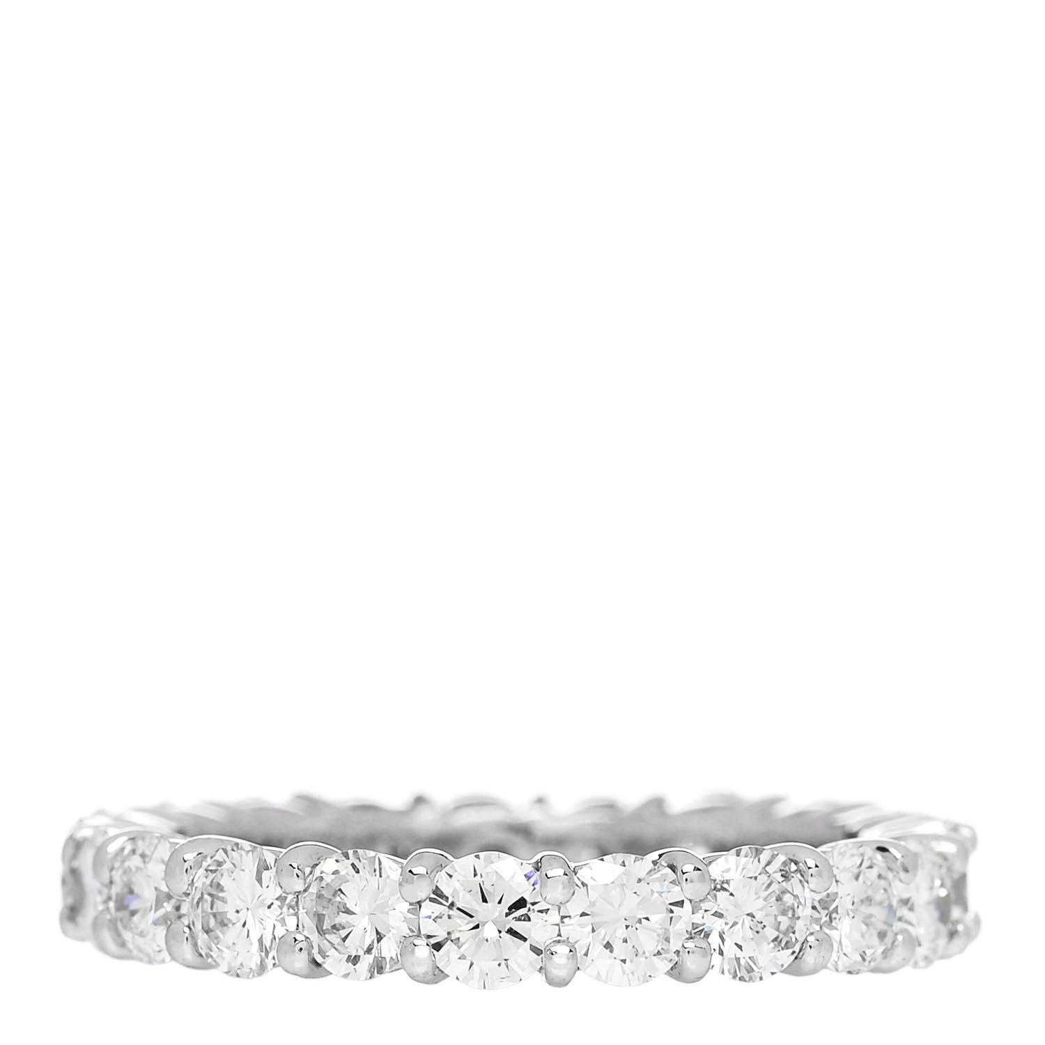 Parker & West by FASHIONPHILE Platinum Diamond 2.15ct Full Eternity Band Ring 51 5.75 1 of 8