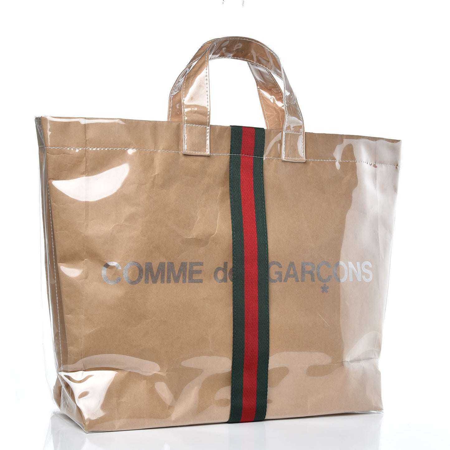 X Comme de Garçons Paper Plastic Web Shopper Tote