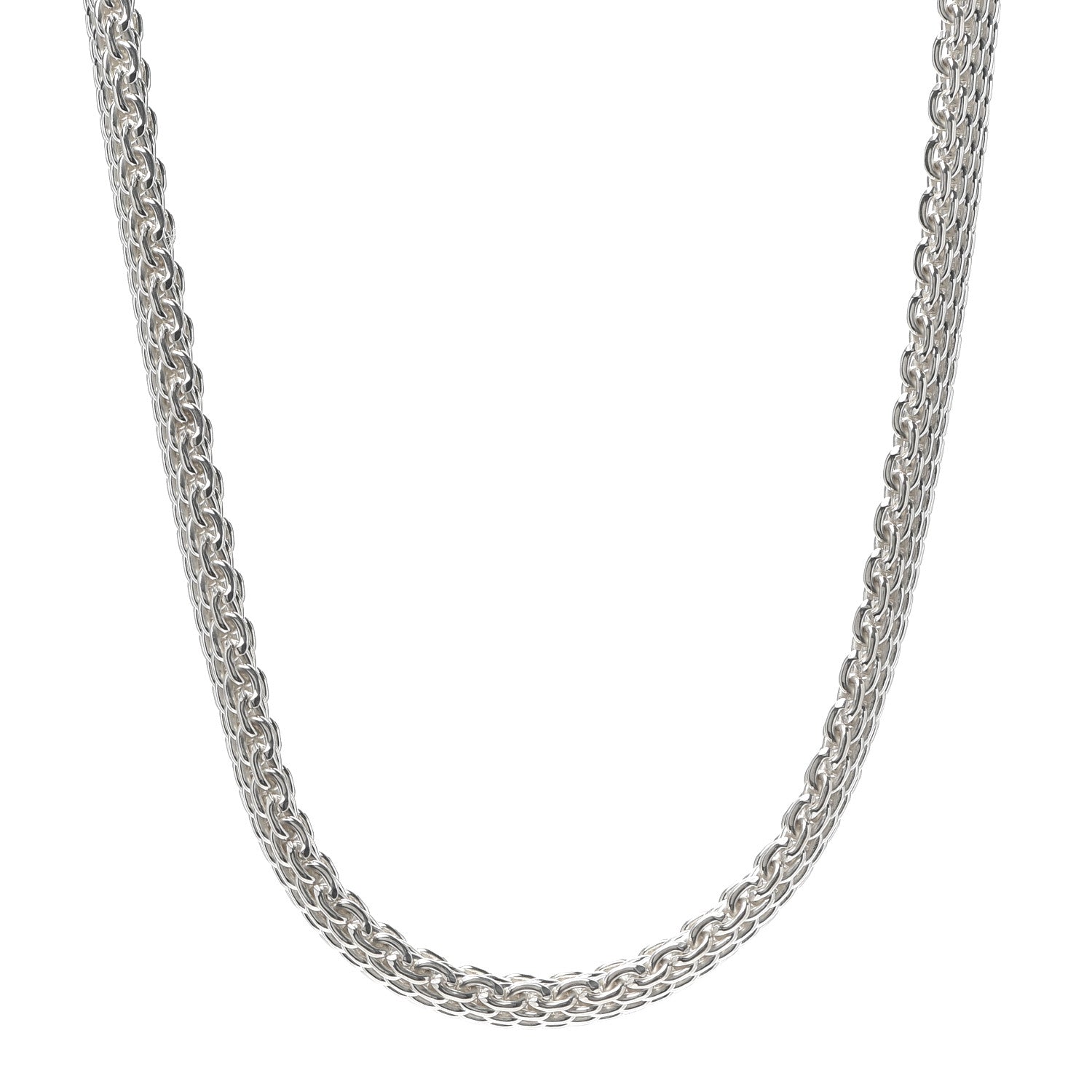 Tiffany Sterling Silver Somerset Mesh Necklace 1 of 7