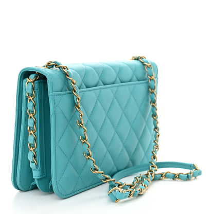 Chanel Calfskin Quilted Medium Everyday Chic Single Flap Turquoise 3 of 13