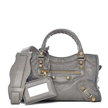 Balenciaga Agneau Giant 12 Gold Hardware Mini City Gris Pyrite 1 of 11