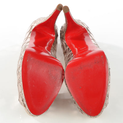 Christian Louboutin Crepe Satin Sequins Sobek 140 Pumps 39.5 5 of 9