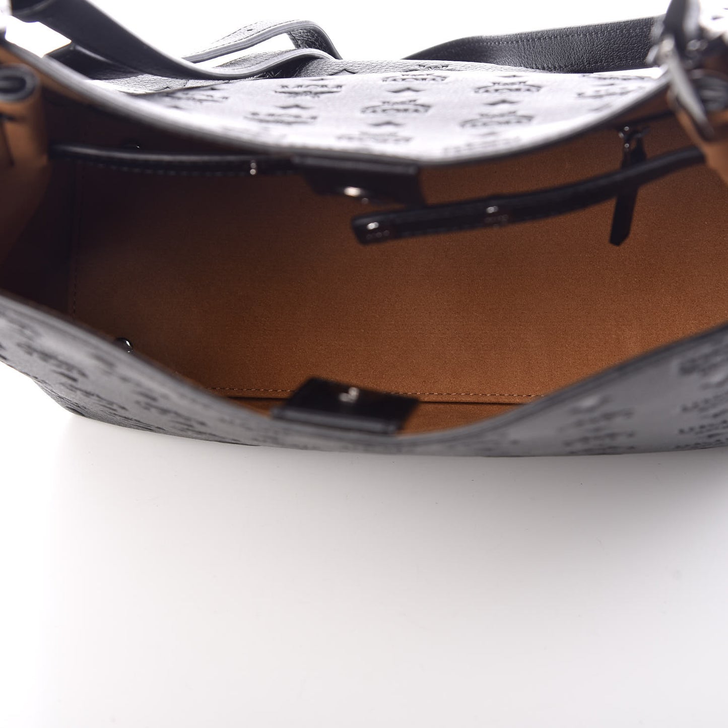 Calfskin Ottomar Monogram Sarah Convertible Hobo Black