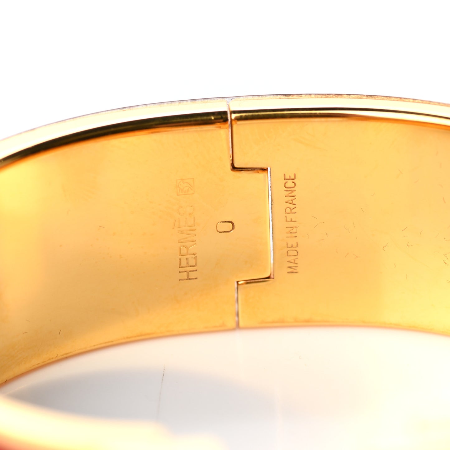 Enamel Wide Clic Clac H Bracelet PM Red