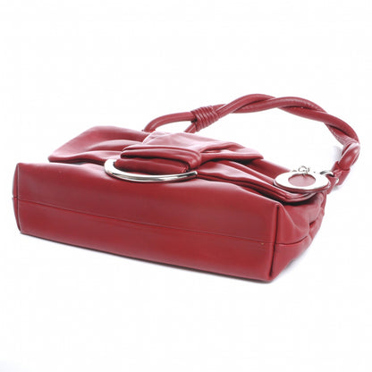 Christian Dior Lambskin Small Demi Lune Flap Red 4 of 7