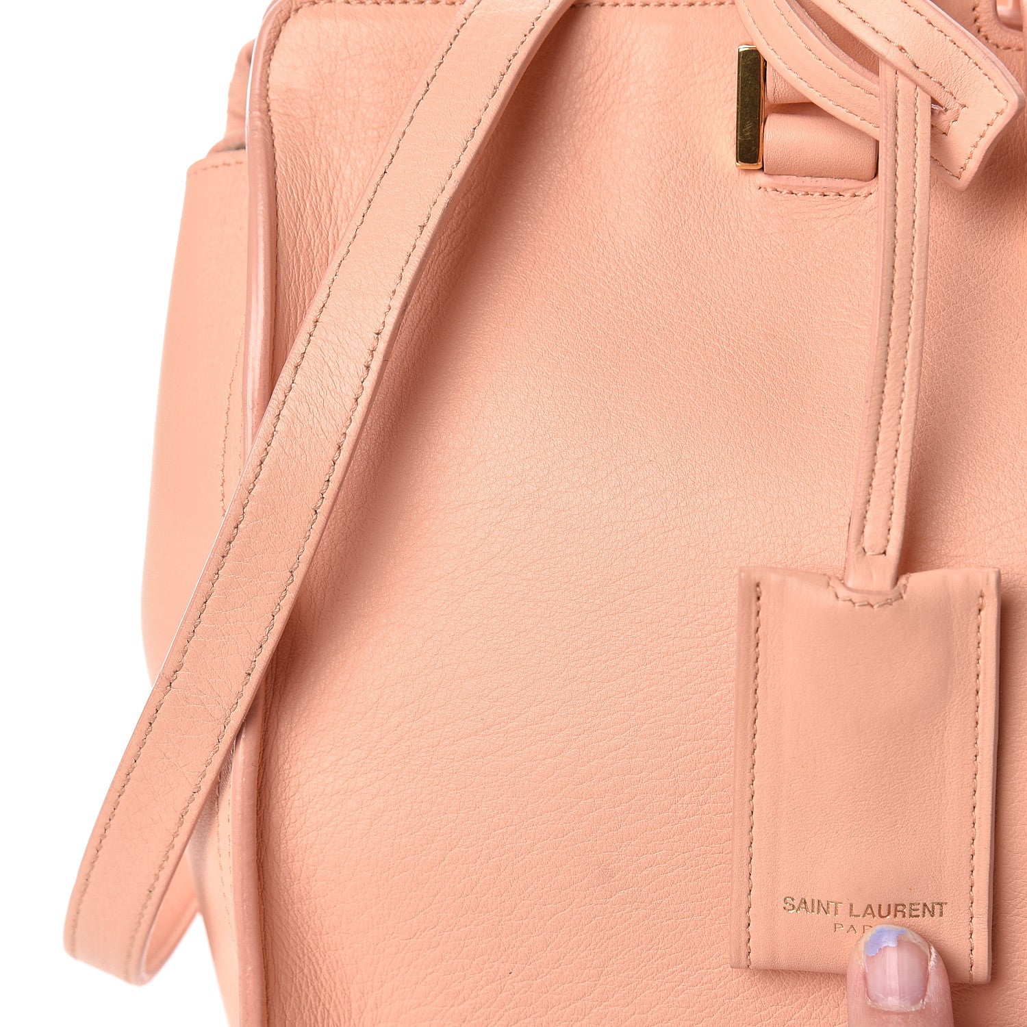Saint Laurent Calfskin Small Classic Y Cabas Blush 9 of 15
