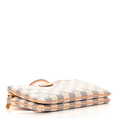 Louis Vuitton Damier Azur Double Zip Pochette 4 of 15