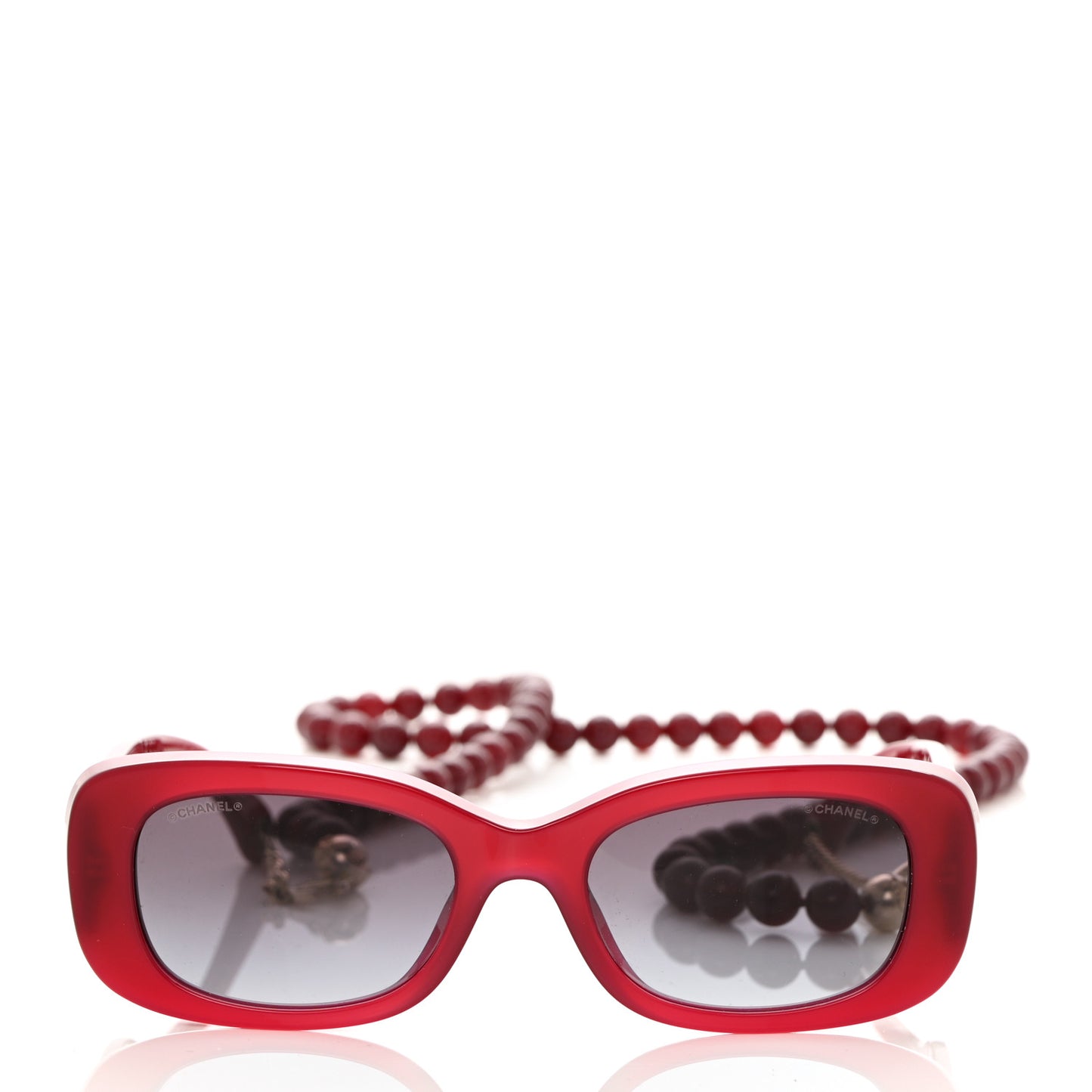 Acetate Rectangle Sunglasses 5488 Bordeaux