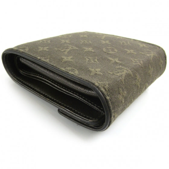 Louis Vuitton Mini Lin Compact Wallet Green 8 of 8