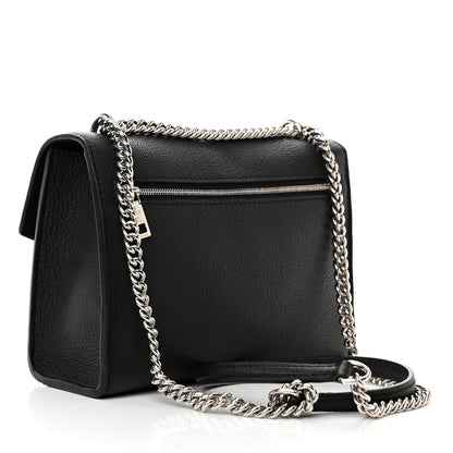 Louis Vuitton Soft Calfskin Mylockme Chain Bag BB Black 3 of 9